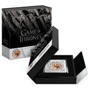 2022 Niue Game of Thrones - Targaryen Sigil 1 oz .999 Silver Proof Medallion