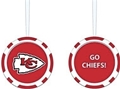 Kansas City Chiefs NFL Game Chip Ornament - 6ct Case *NEW*