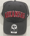 Arkansas Razorbacks NCAA Charcoal Legend Lone Script MVP Adjustable Hat *NEW*