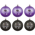 Baltimore Ravens NFL 6 Pack Home & Away Shatter-Proof Ball Ornament Gift Set - 4ct Case