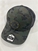 Atlanta Braves MLB Sandalwood Mass Fort Woodland Camo Trucker Snapback Hat *NEW*