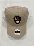 Milwaukee Brewers MLB Khaki Mass Clean Up Adjustable Hat *NEW*
