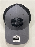 Boston Bruins NHL Charcoal Mass Gannon MVP Mesh Snapback Hat