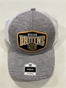 Boston Bruins NHL Gray Mass Ridgeview MVP Mesh Snapback Hat