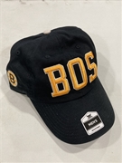 Boston Bruins Vintage NHL Black Mass Clique Clean Up Adjustable Hat