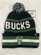 Milwaukee Bucks NBA Black Bering Knit Cuff Pom *NEW*