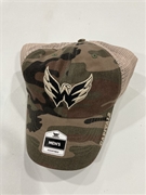 Washington Capitals NHL Camo Mass Conceal Clean Up Mesh Snapback Hat
