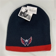 Washington Capitals NHL Navy Mass Brinker Knit Beanie