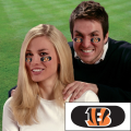 Cincinnati Bengals NFL Vinyl Face Decorations 6 Pack Eye Black Strips *SALE*