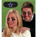 Dallas Cowboys NFL Vinyl Face Decorations 6 Pack Eye Black Strips *SALE*