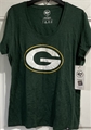 Green Bay Packers NFL Dark Green Women's Scoop Neck Club Tee - Size XL