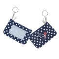 Houston Texans NFL Nylon Polka Dot Coin Purse Key Ring