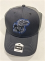 Kansas Jayhawks NCAA Charcoal Mass Blackball MVP Adjustable Hat