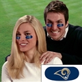 Los Angeles Rams NFL Vinyl Face Decorations 6 Pack Eye Black Strips *SALE*