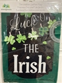 Luck O' The Irish Chalkboard 2-Sided Garden Suede Flag *SALE*