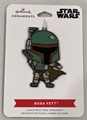 Hallmark Star Wars BOBA FETT Flat Metal Christmas Tree Ornament *SALE*