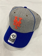 New York Mets MLB Gray Brocke Clean Up Wool Adjustable Hat *NEW*