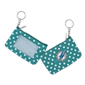 Miami Dolphins NFL Nylon Polka Dot Coin Purse Key Ring