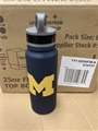 Michigan Wolverines NCAA 25oz Single Wall Stainless Steel Flip Top Water Bottle *SALE* - 6ct Case