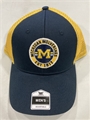 Michigan Wolverines NCAA Navy Mass Eriksen MVP Mesh Snapback Hat