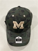 Michigan Wolverines NCAA Camo Mass Comrade MVP Snapback Hat