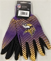 Minnesota Vikings NFL Full Color 2 Tone Sport Utility Gloves - 6ct Lot