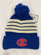 Montreal Canadiens OTH Vintage NHL Royal Barn Knit Cuff Pom *NEW*