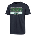 Notre Dame Fighting Irish NCAA Fall Navy Scholastic Stripe Men's Club T Shirt *SALE* Size M