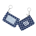 New York Giants NFL Nylon Polka Dot Coin Purse Key Ring