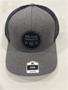 New York Yankees MLB Dark Charcoal Mass Oakman Trucker Snapback Hat *NEW*