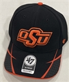 Oklahoma State Cowboys NCAA Black Sensei MVP Adjustable Hat