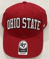 Ohio State Buckeyes NCAA Red Legend Lone Script MVP Adjustable Hat