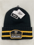 Pittsburgh Penguins NHL Black Mass Range Knit Cuff Cap