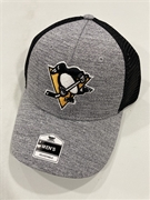 Pittsburgh Penguins NHL Gray Mass Paddock MVP Mesh Snapback Hat