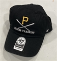 Pittsburgh Pirates MLB Black Spring Training Cross Bone Adjustable Clean Up Hat
