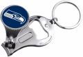 Seattle Seahawks NFL 3 in 1 Metal Key Chain - 12ct Case