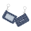 Seattle Seahawks NFL Nylon Polka Dot Coin Purse Key Ring