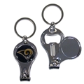 Los Angeles Rams NFL 3 in 1 Metal Key Chain - 12ct Case