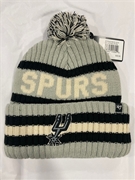 San Antonio Spurs NBA Gray Bering Knit Cuff Pom *NEW*
