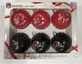 Tampa Bay Buccaneers NFL 6 Pack Home & Away Shatter-Proof Ball Ornament Gift Set - 4ct Case