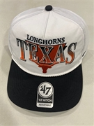 Texas Longhorns NCAA White Tribute Hitch Snapback Hat *NEW*