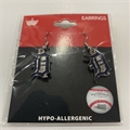 Detroit Tigers MLB Silver Dangle Earrings