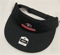 Georgia Bulldogs NCAA Black Mass Montage Adjustable Flat Brim Visor