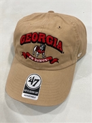 Georgia Bulldogs NCAA Khaki Region Clean Up Adjustable Hat *NEW*