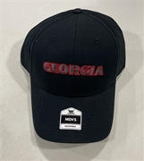 Georgia Bulldogs NCAA Black Mass Basic MVP Adjustable Hat
