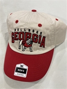 Georgia Bulldogs Vintage NCAA Natural Mass Bold City Clean Up Adjustable Hat