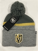 Vegas Golden Knights NHL Charcoal Split Shadow Knit Cuff Pom *NEW*