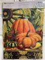 Wagonwheel Pumpkin 2-Sided Garden Flag