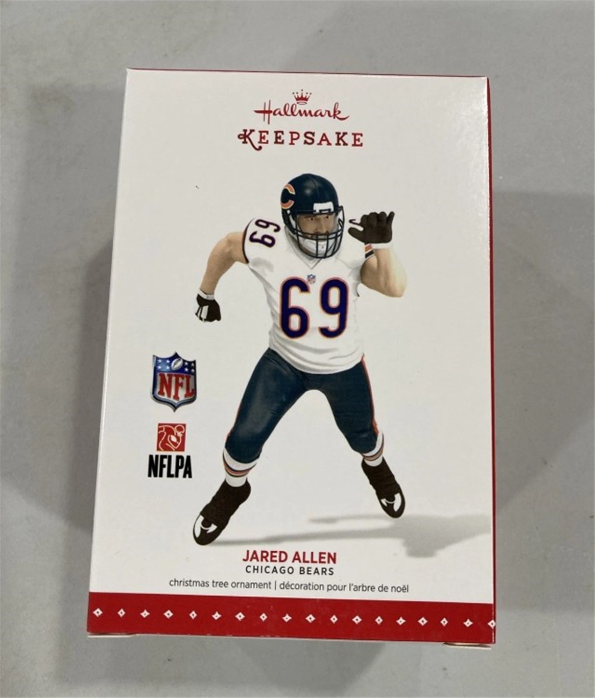 2015 Hallmark Jared Allen Chicago Bears Keepsake Christmas Tree Ornament  *NEW*