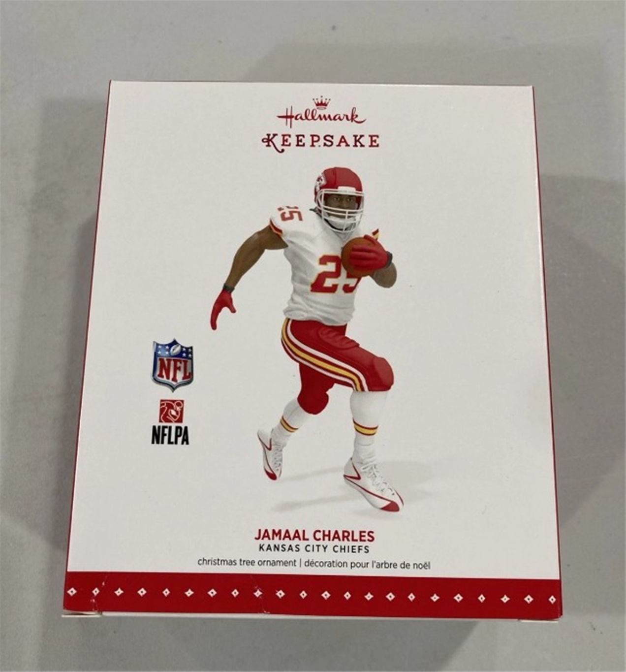 2015 Hallmark Jamaal Charles Kansas City Chiefs Keepsake Christmas Ornament  *NEW*